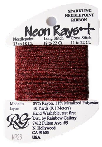 Rainbow Gallery Neon Rays Plus - 026 Burgundy