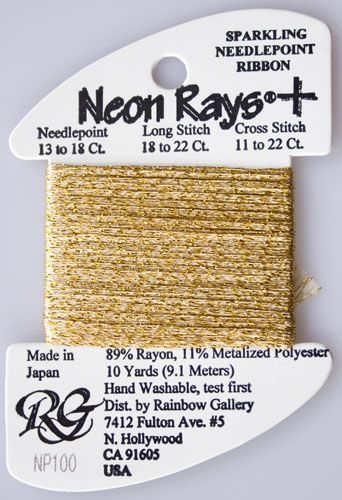 Rainbow Gallery Neon Rays Plus - 100 Brassy Gold