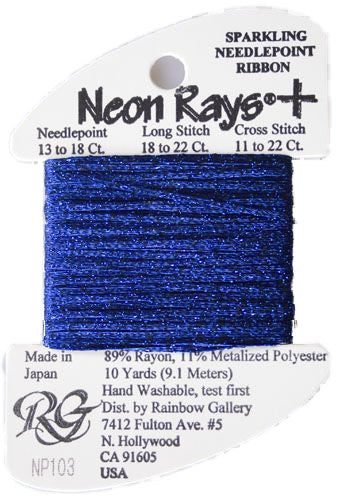 Rainbow Gallery Neon Rays Plus - 103 Indigo Blue