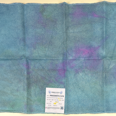 32 ct Hand Dyed Opal Linen Cross Stitch Fabric by Fiberlicious - Poseidon's Cave
