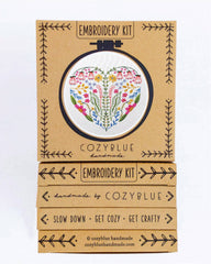 Cozyblue Handmade Full Heart Embroidery Kit