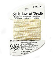 Rainbow Gallery Silk Lame Braid 13 - 104 Soft Yellow
