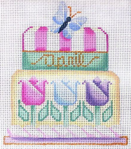 Rebecca Wood Designs Spring Cake Needlepoint Canvas