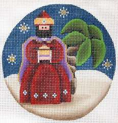 Rebecca Wood Designs Red Wiseman Needlepoint Canvas