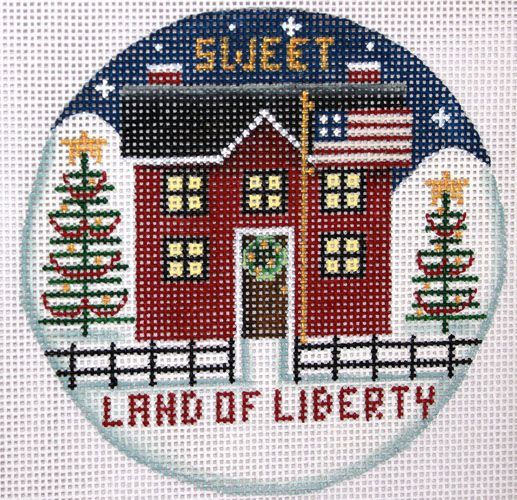 Rebecca Wood Designs Liberty Cottage Needlepoint Canvas
