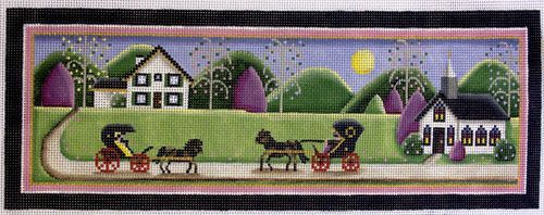 Rebecca Wood Designs Country Spring Needlepoint Canvas