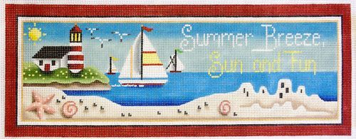 Rebecca Wood Designs Summer Breeze Needlepoint Canvas