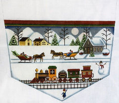 Rebecca Wood Designs Victorian Village Cuff Needlepoint Canvas - 13M