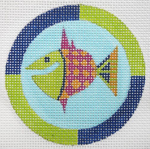 Zecca Little Fish Needlepoint Canvas