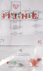 Kathy Schenkel Designs Be Mine Tiny Cube Needlepoint Canvas