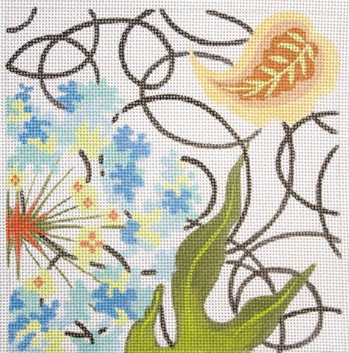 Fleur de Paris Corp Adagio Coaster Needlepoint Canvas