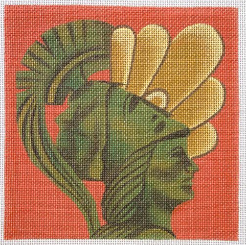 Leigh Designs Pompeii Coaster Needlepoint Canvas
