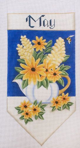 Rebecca Wood Designs May Banner Needlepoint Canvas