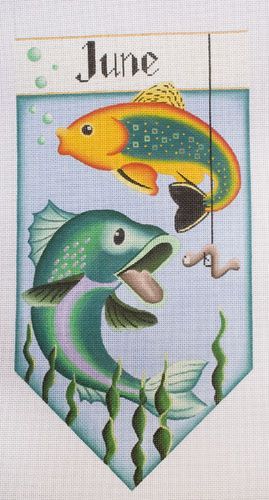 Rebecca Wood Designs June Banner Needlepoint Canvas