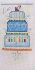 Rebecca Wood Designs Judaic Banner Cake Needlepoint Canvas