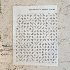 Approved Textiles Persimmon Flowers Mending and Embroidery Transfers