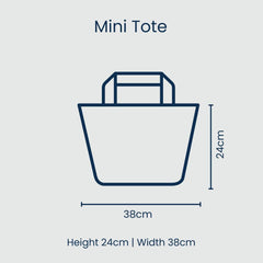 Project Ten Mini Tote Bag – Red Blue Stripe