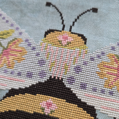 The Wishing Thorn Flower Bee Cross Stitch Pattern