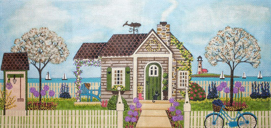 Painted Pony Designs Mary E Charles Come By the Sea Needlepoint Canvas