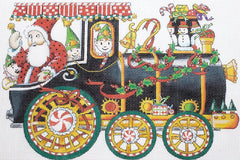 Painted Pony Designs Mary Engelbreit Train Engine Needlepoint Canvas