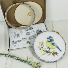Stitchkits Crafts Blue Tit with Yellow Blossom Cross Stitch Kit