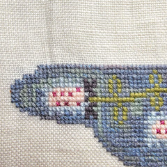 The Wishing Thorn Flower Dragonfly Cross Stitch Pattern