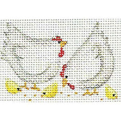 Rebecca Wood Designs Chickens Mini Needlepoint Canvas