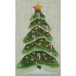Rebecca Wood Designs North Pole Tree Needlepoint Canvas