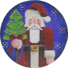 Rebecca Wood Designs Santa Nutcracker Needlepoint Canvas