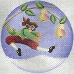 Rebecca Wood Designs Leaping Lord Mini Needlepoint Canvas