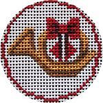 Rebecca Wood Designs Mini Advent Tree Horn Needlepoint Canvas