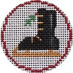 Rebecca Wood Designs Mini Advent Tree Skate Needlepoint Canvas