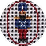 Rebecca Wood Designs Mini Advent Tree Soldier Needlepoint Canvas