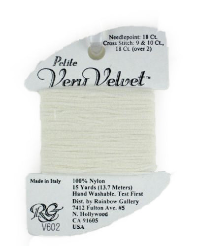 Rainbow Gallery Petite Very Velvet - 602 White