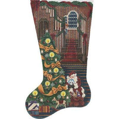 Rebecca Wood Designs Couldn't Sleep Stocking Needlepoint Canvas - 13M