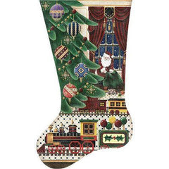 Rebecca Wood Designs Lolly Pop Train Needlepoint Canvas - 13M