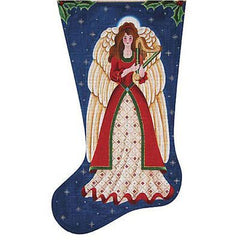 Rebecca Wood Designs Christmas Angel Needlepoint Canvas - 13M