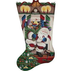 Rebecca Wood Designs Out Of The Fireplace Needlepoint Canvas - 13M