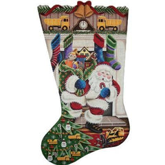 Rebecca Wood Designs Out Of The Fireplace Needlepoint Canvas - 13M