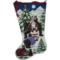 Rebecca Wood Designs Say Cheese Stocking Needlepoint Canvas - 13M