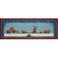 Rebecca Wood Designs Reindeer Pause Needlepoint Canvas