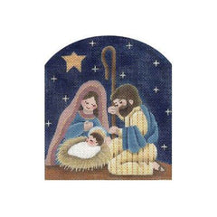 Rebecca Wood Designs Dome Jesus, Mary Needlepoint Canvas