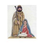 Rebecca Wood Designs Mary Joseph & Jesus Needlepoint Canvas
