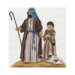 Rebecca Wood Designs Sheperds & Lambs Needlepoint Canvas