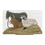 Rebecca Wood Designs Nativity Animals Needlepoint Canvas