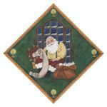 Rebecca Wood Designs Checking it twice Needlepoint Canvas