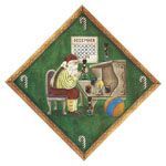 Rebecca Wood Designs Santa's Workbench Needlepoint Canvas