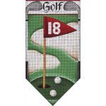Rebecca Wood Designs Golf Banner Needlepoint Canvas