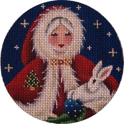 Rebecca Wood Designs Mrs. Santa Needlepoint Canvas