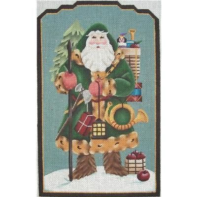 Rebecca Wood Designs German Santa a Needlepoint Canvas